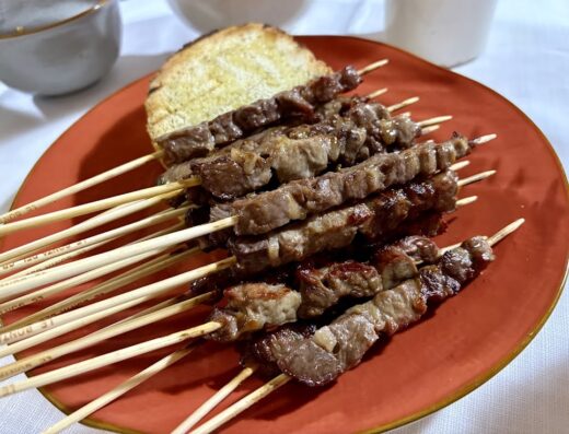 A fuoco lento arrosticini
